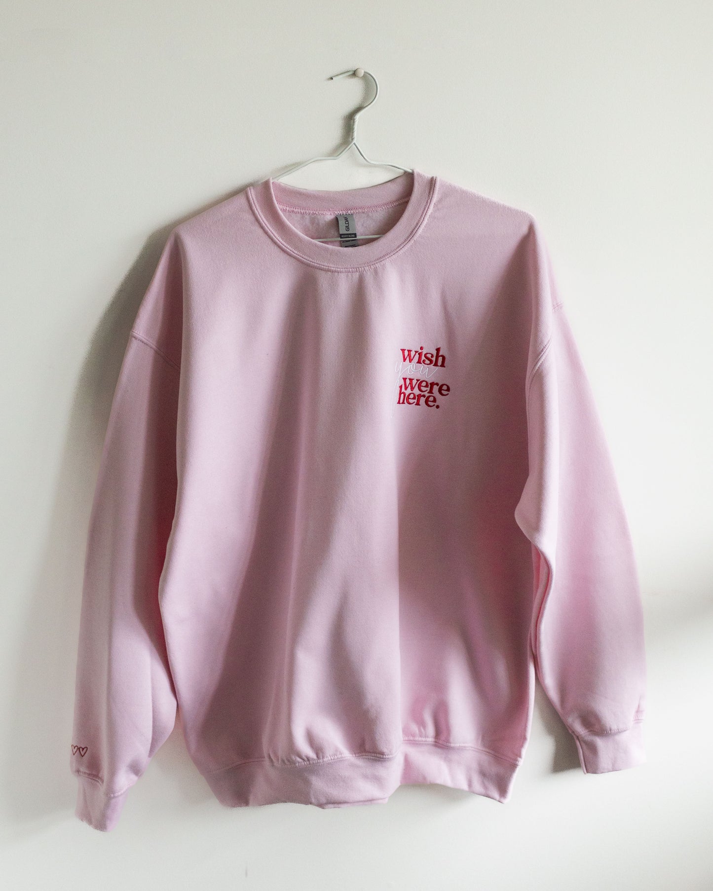 Wish You Were Here PINK Crewneck