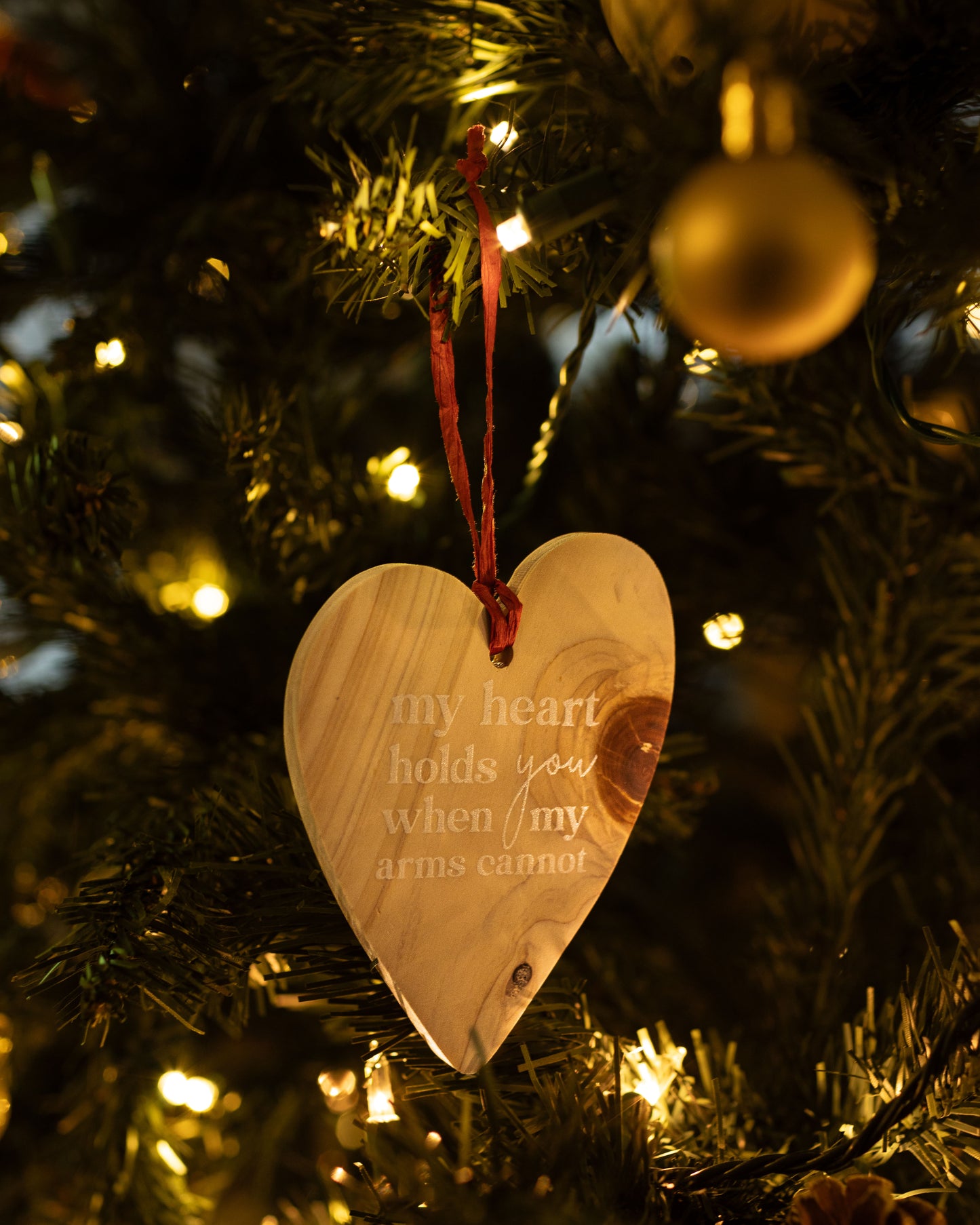 My Heart Holds You Ornament