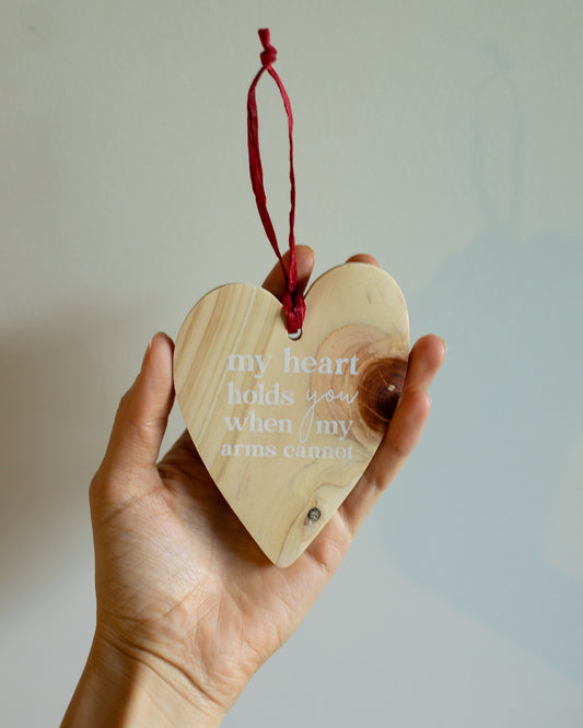 My Heart Holds You Ornament