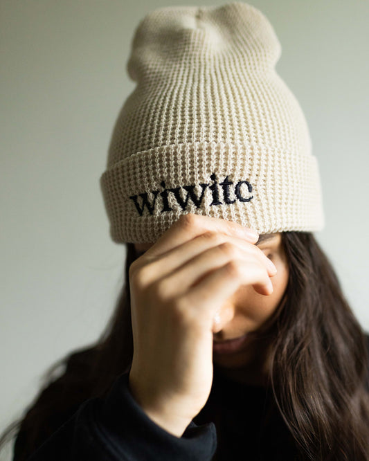 UNISEX - Wish I Wasn't In This Club Waffle Beanie