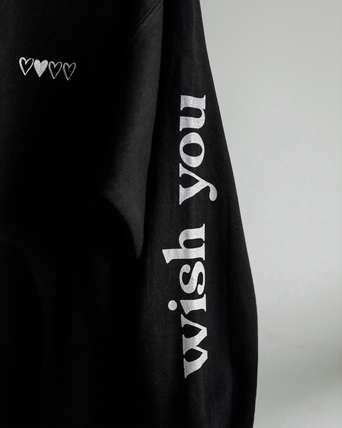 Wish You Were Here BLACK Crewneck