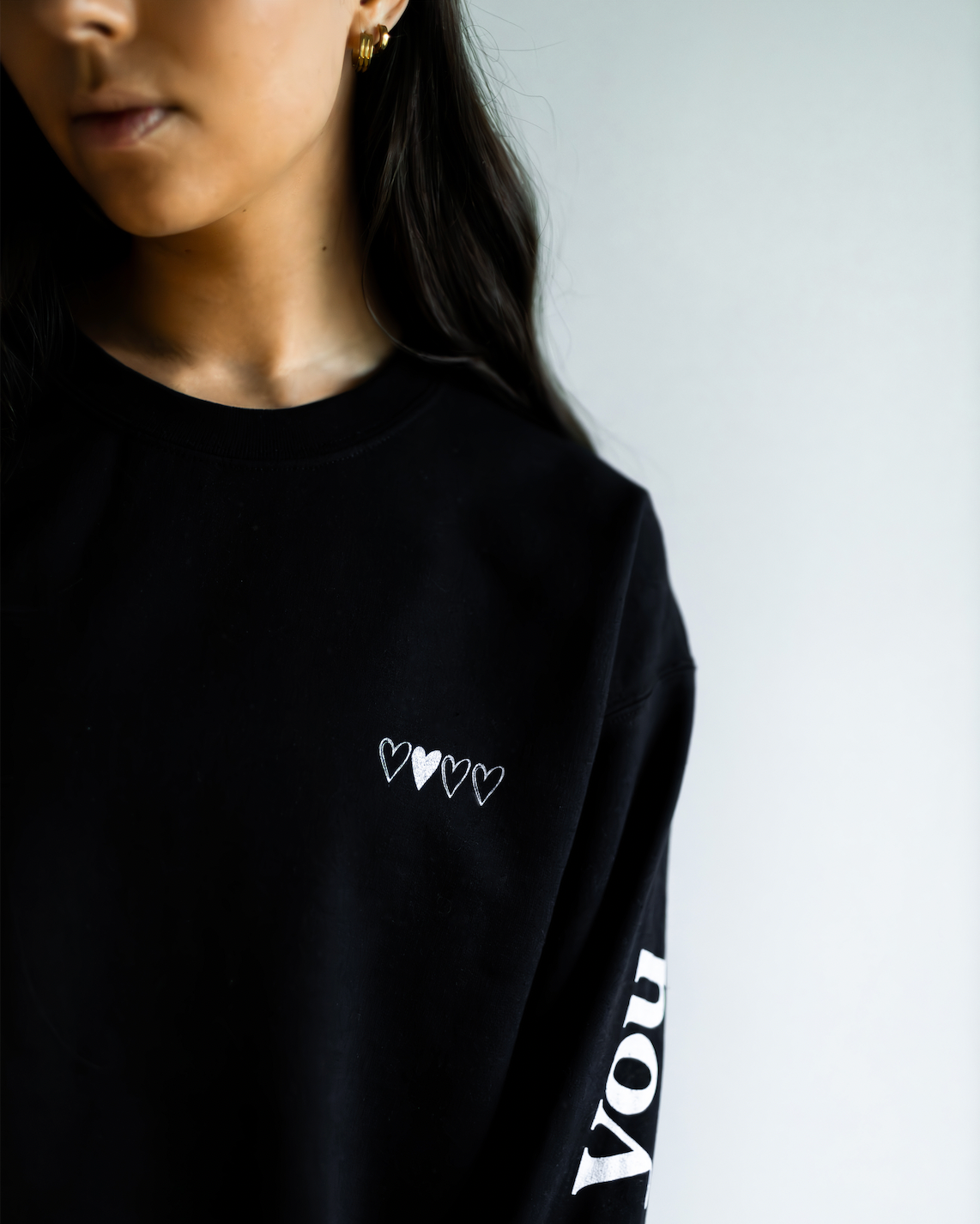 Wish You Were Here BLACK Crewneck