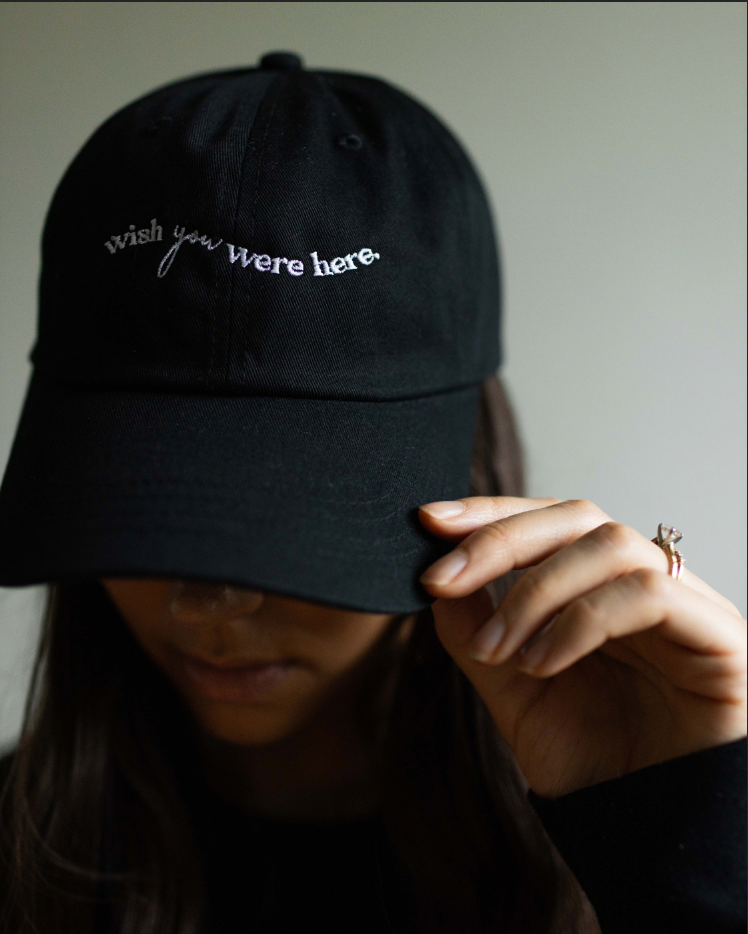 UNISEX -Wish You Were Here BLACK Cap